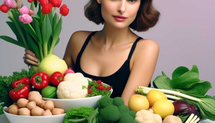 Natalie Portman vegan diet illustration