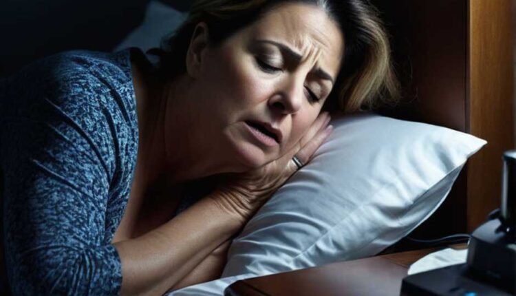 a middle age woman has symptoms of sleep apnea