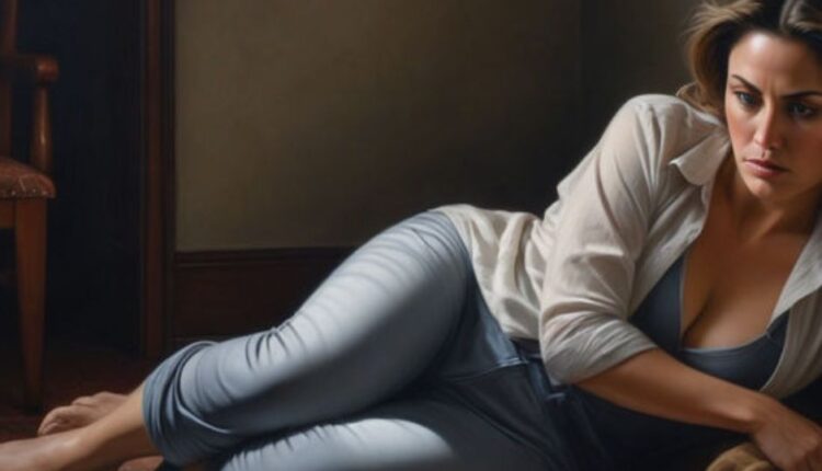 a woman has Restless legs syndrome (RLS) attack