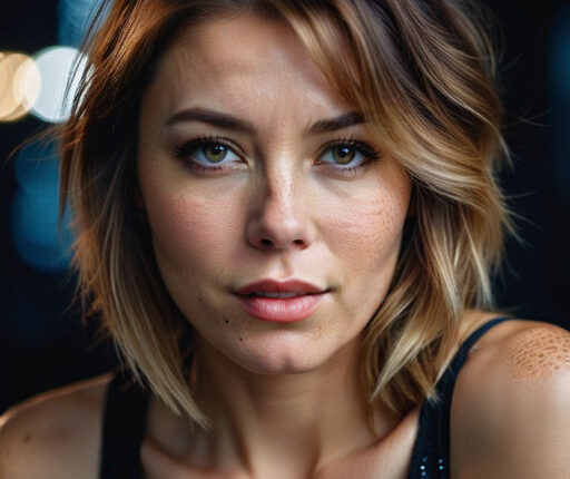 beautiful woman with keratosis pilaris